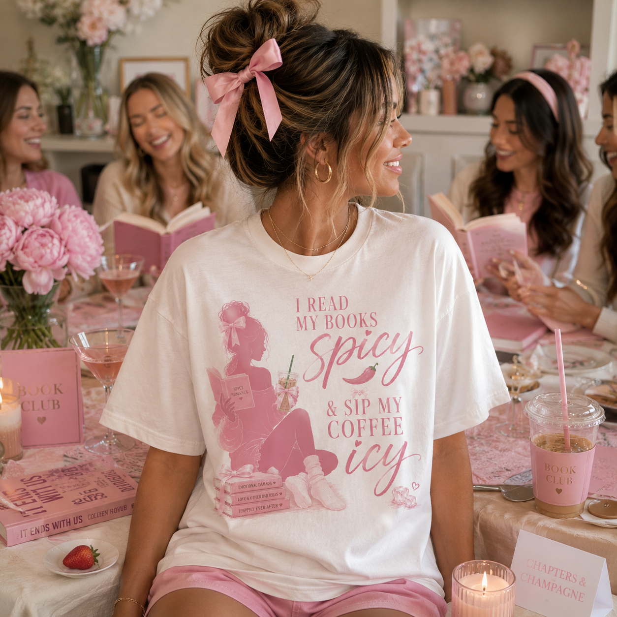I Read My Books Spicy & Sip My Coffee Icy Tee
